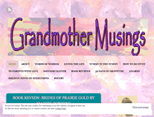 Tablet Screenshot of grandmothermusings.com